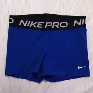 Royal Blue Nike Pro Athletic Short Size L